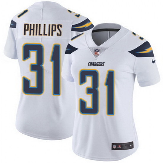 Nike Chargers 31 Adrian Phillips White Womens Stitched NFL Vapor Untouchable Limited Jersey Nike Chargers 31 Adrian Phillips White Womens Stitched NFL Vapor Untouchable Limited Jersey