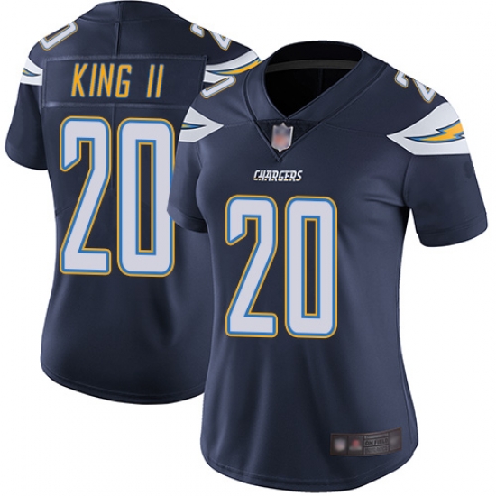 Women Chargers 20 Desmond King II Navy Blue Team Color Stitched Football Vapor Untouchable Limited Jersey Women Chargers 20 Desmond King II Navy Blue Team Color Stitched Football Vapor Untouchable Limited Jersey