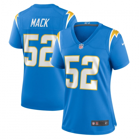 Women Los Angeles Chargers Khalil Mack #52 Powder Blue Vapor Limited Jersey Women Los Angeles Chargers Khalil Mack #52 Powder Blue Vapor Limited Jersey