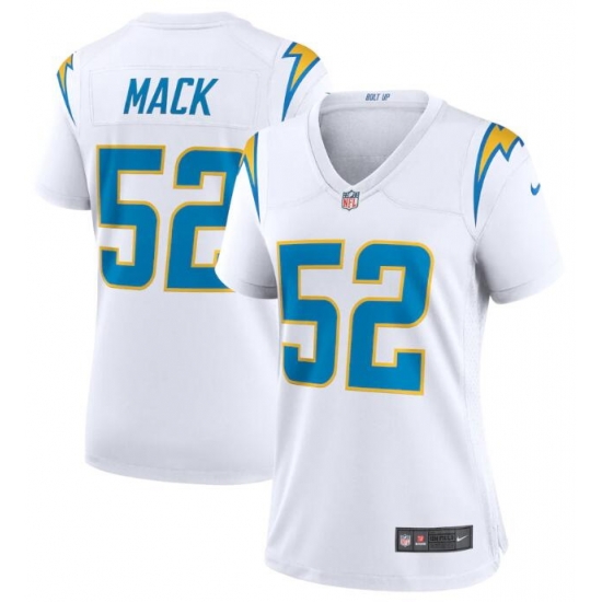 Women Los Angeles Chargers Khalil Mack #52 White Vapor Limited Jersey Women Los Angeles Chargers Khalil Mack #52 White Vapor Limited Jersey