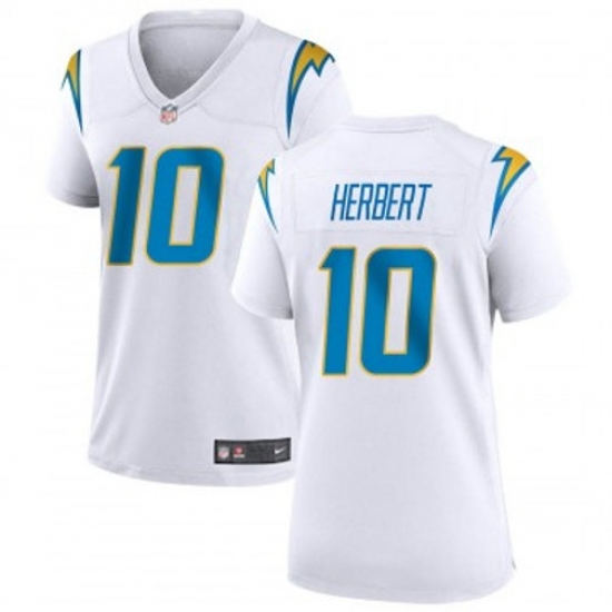 Women Nike Los Angeles Chargers 10 Justin Herbert White Alternate Vapor Limited Jersey Women Nike Los Angeles Chargers 10 Justin Herbert White Alternate Vapor Limited Jersey