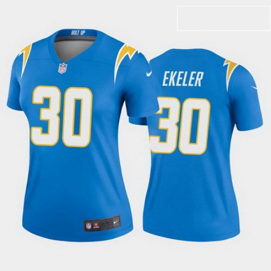 Women Nike Los Angels Chargers 30 Austin Ekeler powder blue Vapor Limited Jersey Women Nike Los Angels Chargers 30 Austin Ekeler powder blue Vapor Limited Jersey