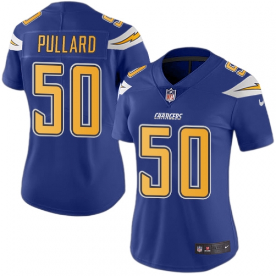 Womens Chargers #50 Hayes Pullard Rush Jersey Womens Chargers #50 Hayes Pullard Rush Jersey