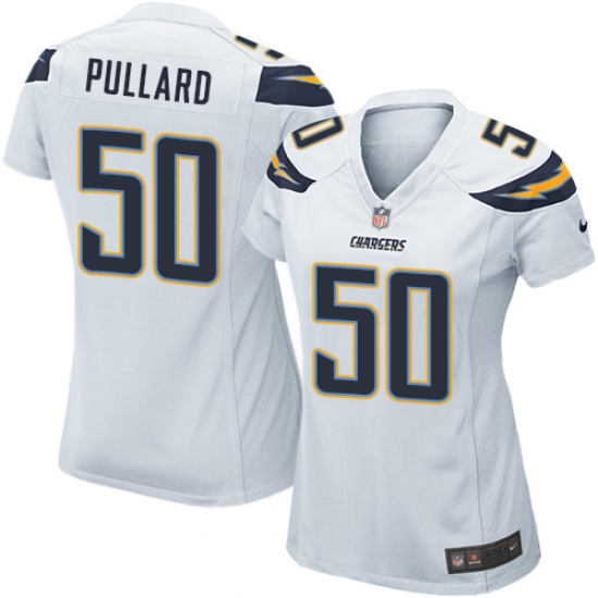 Womens Chargers #50 Hayes Pullard White Home Jersey Womens Chargers #50 Hayes Pullard White Home Jersey