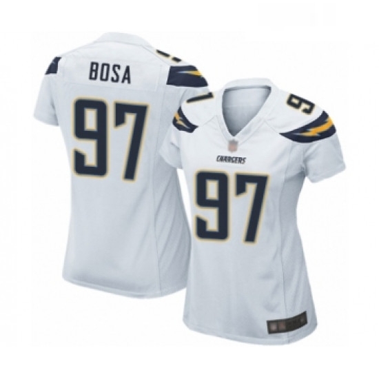 Womens Los Angeles Chargers 97 Joey Bosa Game White Football Jersey Womens Los Angeles Chargers 97 Joey Bosa Game White Football Jersey