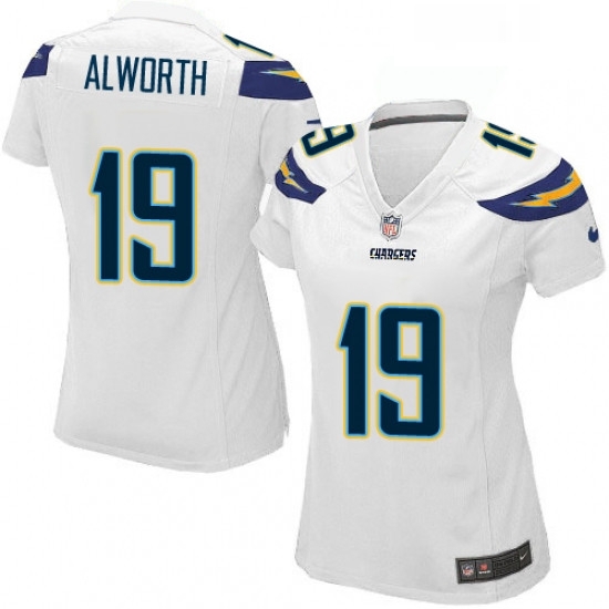 Womens Nike Los Angeles Chargers 19 Lance Alworth Game White NFL Jersey Womens Nike Los Angeles Chargers 19 Lance Alworth Game White NFL Jersey