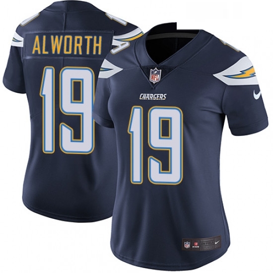 Womens Nike Los Angeles Chargers 19 Lance Alworth Navy Blue Team Color Vapor Untouchable Limited Player NFL Jersey Womens Nike Los Angeles Chargers 19 Lance Alworth Navy Blue Team Color Vapor Untouchable Limited Player NFL Jersey