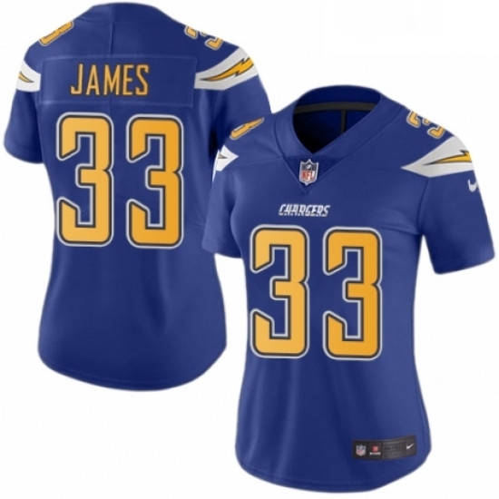 Womens Nike Los Angeles Chargers 33 Derwin James Limited Electric Blue Rush Vapor Untouchable NFL Jersey Womens Nike Los Angeles Chargers 33 Derwin James Limited Electric Blue Rush Vapor Untouchable NFL Jersey