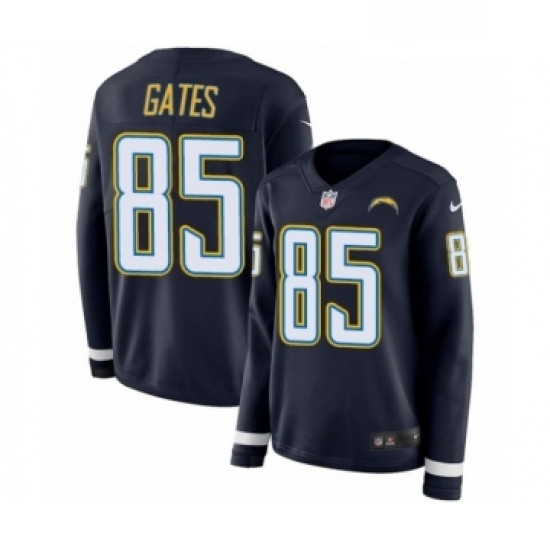 Womens Nike Los Angeles Chargers 85 Antonio Gates Limited Navy Blue Therma Long Sleeve NFL Jersey Womens Nike Los Angeles Chargers 85 Antonio Gates Limited Navy Blue Therma Long Sleeve NFL Jersey