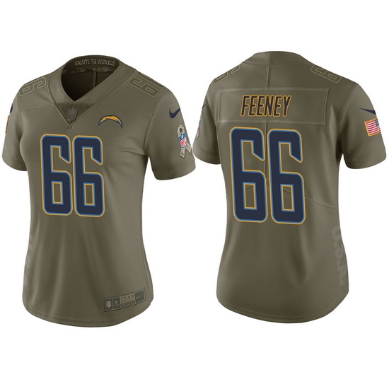 womens chargers dan feeney olive 2017 salute to service jersey womens chargers dan feeney olive 2017 salute to service jersey