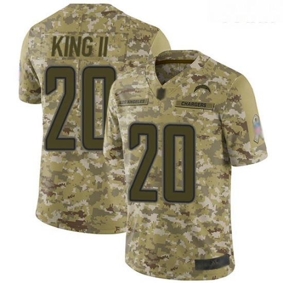 Chargers #20 Desmond King II Camo Youth Stitched Football Limited 2018 Salute to Service Jersey Chargers #20 Desmond King II Camo Youth Stitched Football Limited 2018 Salute to Service Jersey