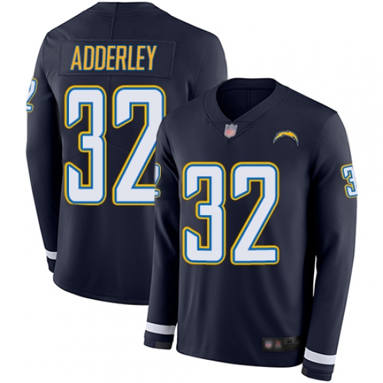Chargers 32 Nasir Adderley Navy Blue Team Color Youth Stitched Football Limited Therma Long Sleeve Jersey Chargers 32 Nasir Adderley Navy Blue Team Color Youth Stitched Football Limited Therma Long Sleeve Jersey