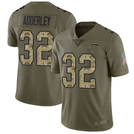 Chargers 32 Nasir Adderley Olive Camo Youth Stitched Football Limited 2017 Salute to Service Jersey Chargers 32 Nasir Adderley Olive Camo Youth Stitched Football Limited 2017 Salute to Service Jersey