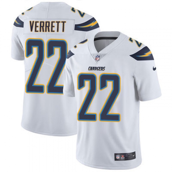 Nike Chargers #22 Jason Verrett White Youth Stitched NFL Vapor Untouchable Limited Jersey Nike Chargers #22 Jason Verrett White Youth Stitched NFL Vapor Untouchable Limited Jersey
