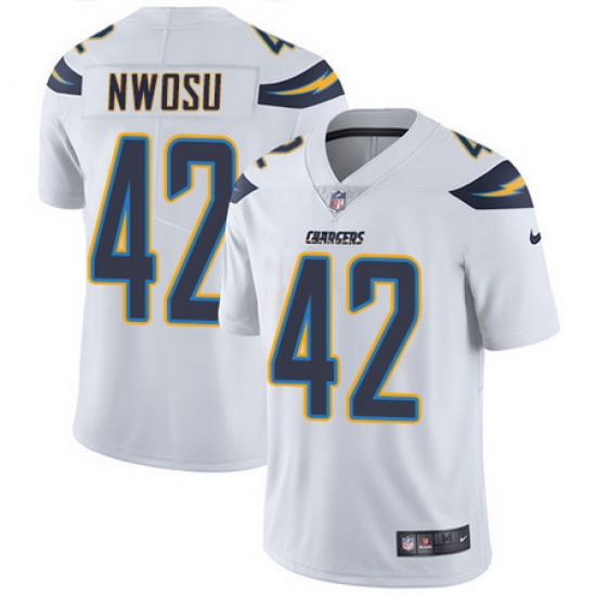 Nike Chargers #42 Uchenna Nwosu White Youth Stitched NFL Vapor Untouchable Limited Jersey Nike Chargers #42 Uchenna Nwosu White Youth Stitched NFL Vapor Untouchable Limited Jersey