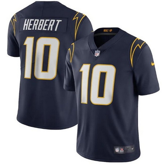 Youth Los Angeles Chargers 10 Justin Herbert Navy Vapor Untouchable Limited Stitched Jersey Youth Los Angeles Chargers 10 Justin Herbert Navy Vapor Untouchable Limited Stitched Jersey