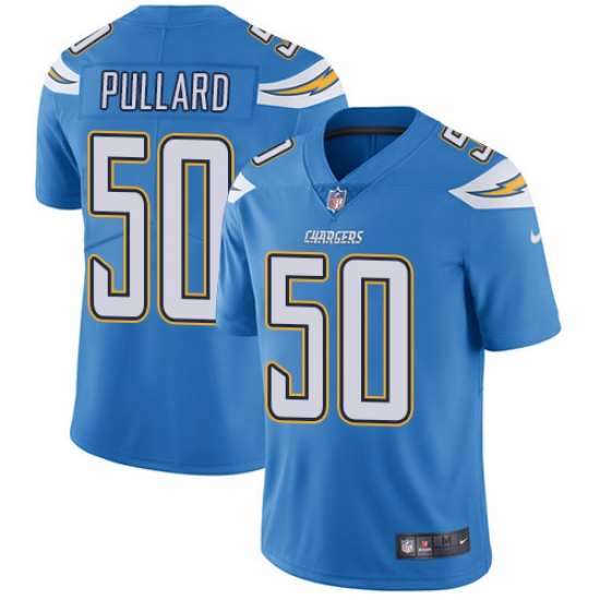 Youth Los Angeles Chargers #50 Hayes Pullard Electric Blue Vapor Untouchable Jersey Youth Los Angeles Chargers #50 Hayes Pullard Electric Blue Vapor Untouchable Jersey