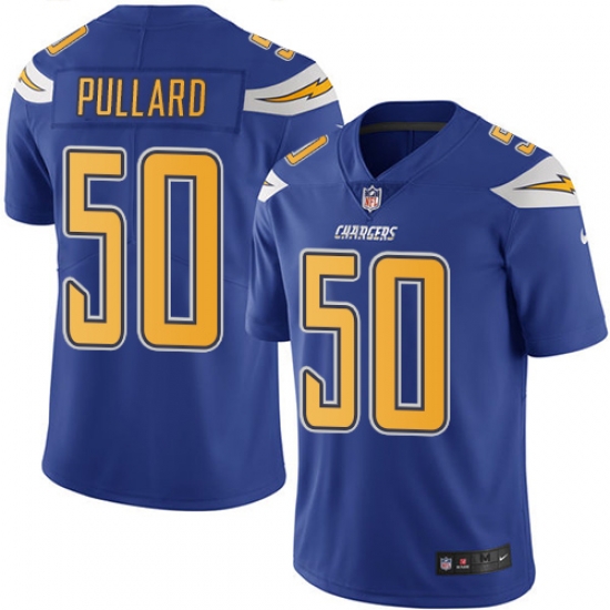 Youth Los Angeles Chargers #50 Hayes Pullard Rush Jersey Youth Los Angeles Chargers #50 Hayes Pullard Rush Jersey