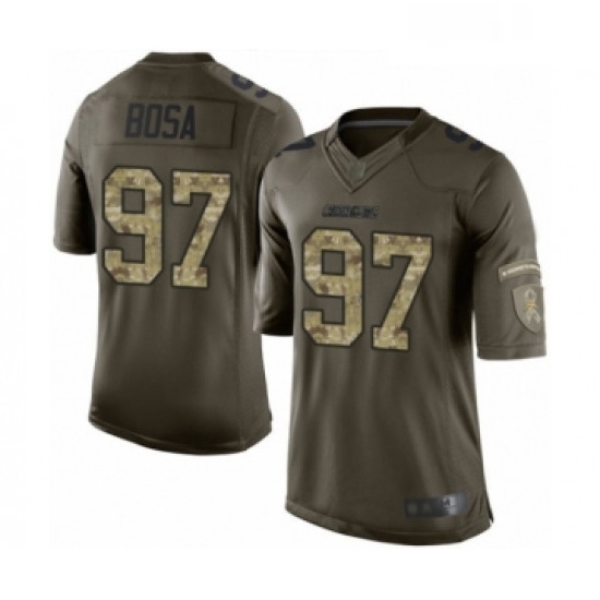 Youth Los Angeles Chargers 97 Joey Bosa Elite Green Salute to Service Football Jersey Youth Los Angeles Chargers 97 Joey Bosa Elite Green Salute to Service Football Jersey