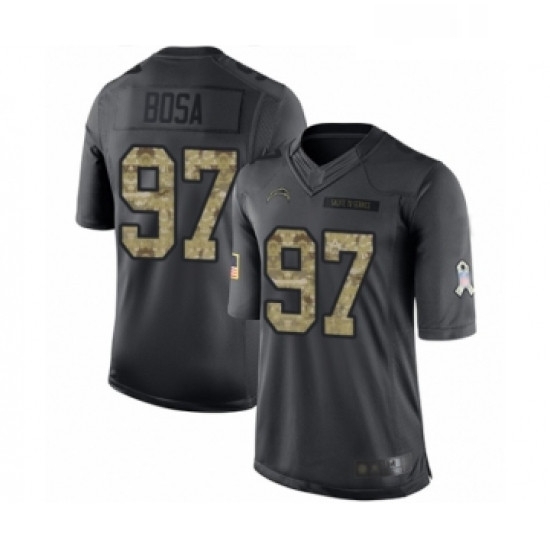 Youth Los Angeles Chargers 97 Joey Bosa Limited Black 2016 Salute to Service Football Jersey Youth Los Angeles Chargers 97 Joey Bosa Limited Black 2016 Salute to Service Football Jersey