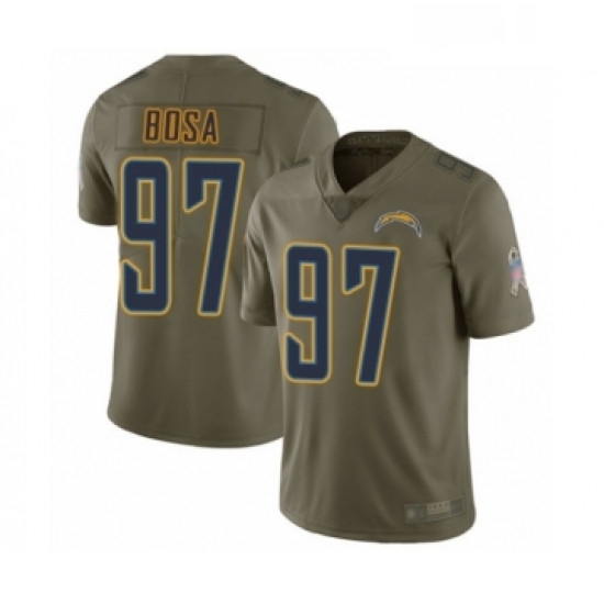 Youth Los Angeles Chargers 97 Joey Bosa Limited Olive 2017 Salute to Service Football Jersey Youth Los Angeles Chargers 97 Joey Bosa Limited Olive 2017 Salute to Service Football Jersey