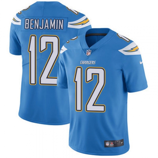 Youth Nike Chargers #12 Travis Benjamin Electric Blue Alternate Stitched NFL Vapor Untouchable Limited Jersey Youth Nike Chargers #12 Travis Benjamin Electric Blue Alternate Stitched NFL Vapor Untouchable Limited Jersey