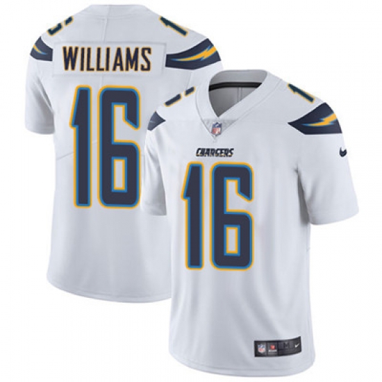 Youth Nike Chargers #16 Tyrell Williams White Stitched NFL Vapor Untouchable Limited Jersey Youth Nike Chargers #16 Tyrell Williams White Stitched NFL Vapor Untouchable Limited Jersey