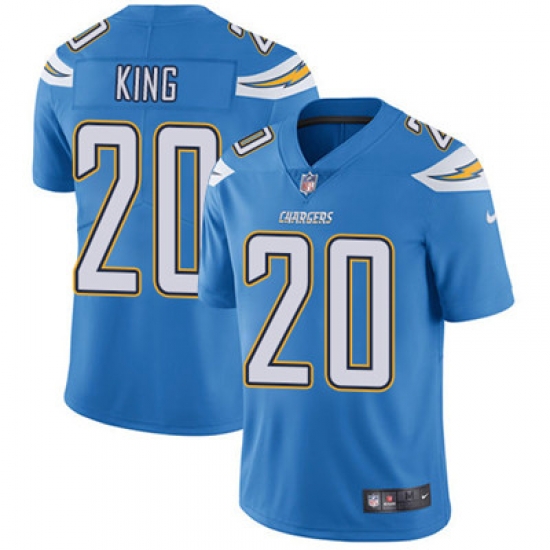 Youth Nike Chargers #20 Desmond King Electric Blue Alternate Stitched NFL Vapor Untouchable Limited Jersey Youth Nike Chargers #20 Desmond King Electric Blue Alternate Stitched NFL Vapor Untouchable Limited Jersey