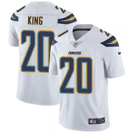 Youth Nike Chargers #20 Desmond King White Stitched NFL Vapor Untouchable Limited Jersey Youth Nike Chargers #20 Desmond King White Stitched NFL Vapor Untouchable Limited Jersey