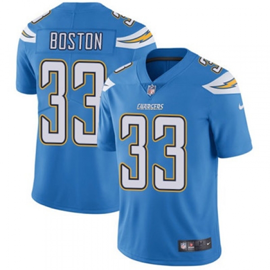 Youth Nike Chargers #33 Tre Boston Electric Blue Alternate Stitched NFL Vapor Untouchable Limited Jersey Youth Nike Chargers #33 Tre Boston Electric Blue Alternate Stitched NFL Vapor Untouchable Limited Jersey