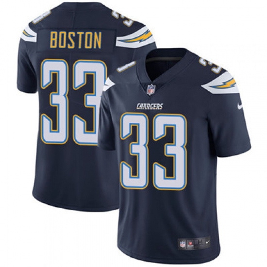 Youth Nike Chargers #33 Tre Boston Navy Blue Team Color Stitched NFL Vapor Untouchable Limited Jersey Youth Nike Chargers #33 Tre Boston Navy Blue Team Color Stitched NFL Vapor Untouchable Limited Jersey