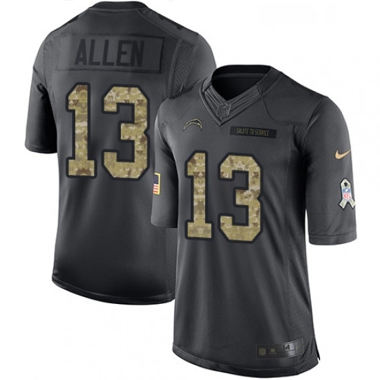 Youth Nike Los Angeles Chargers 13 Keenan Allen Limited Black 2016 Salute to Service NFL Jersey Youth Nike Los Angeles Chargers 13 Keenan Allen Limited Black 2016 Salute to Service NFL Jersey