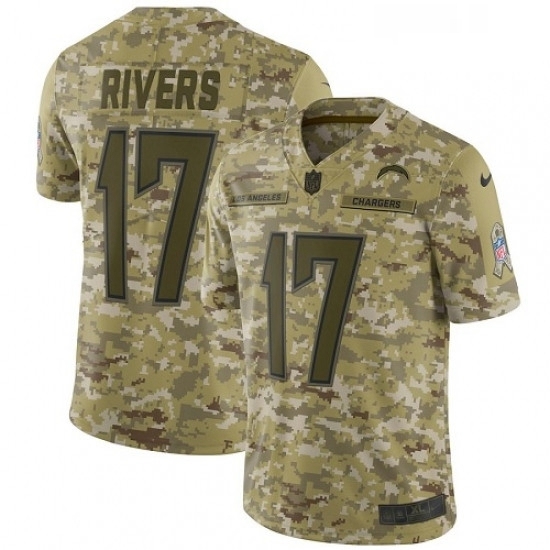 Youth Nike Los Angeles Chargers 17 Philip Rivers Limited Camo 2018 Salute to Service NFL Jersey Youth Nike Los Angeles Chargers 17 Philip Rivers Limited Camo 2018 Salute to Service NFL Jersey