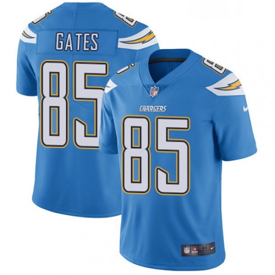 Youth Nike Los Angeles Chargers 85 Antonio Gates Electric Blue Alternate Vapor Untouchable Limited Player NFL Jersey Youth Nike Los Angeles Chargers 85 Antonio Gates Electric Blue Alternate Vapor Untouchable Limited Player NFL Jersey