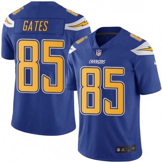 Youth Nike Los Angeles Chargers 85 Antonio Gates Limited Electric Blue Rush Vapor Untouchable NFL Jersey Youth Nike Los Angeles Chargers 85 Antonio Gates Limited Electric Blue Rush Vapor Untouchable NFL Jersey