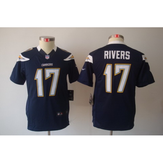 Youth Nike San Diego Charger #17 Rivers Blue Limited Jerseys Youth Nike San Diego Charger #17 Rivers Blue Limited Jerseys