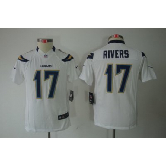 Youth Nike San Diego Charger #17 Rivers White Limited Jerseys Youth Nike San Diego Charger #17 Rivers White Limited Jerseys