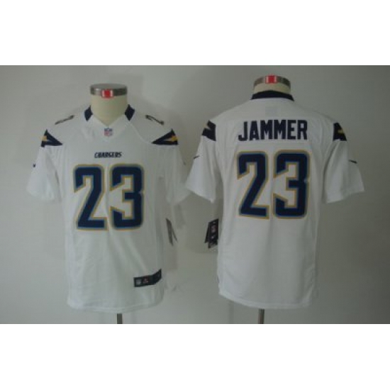 Youth Nike San Diego Chargers #23 Quentin Jammer White Limited Jerseys Youth Nike San Diego Chargers #23 Quentin Jammer White Limited Jerseys