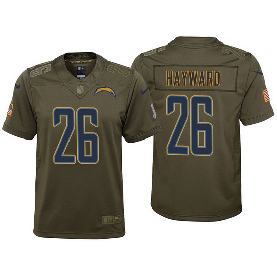 youth chargers casey hayward olive 2017 salute to service jersey youth chargers casey hayward olive 2017 salute to service jersey