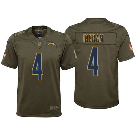 youth chargers melvin ingram olive 2017 salute to service jersey youth chargers melvin ingram olive 2017 salute to service jersey