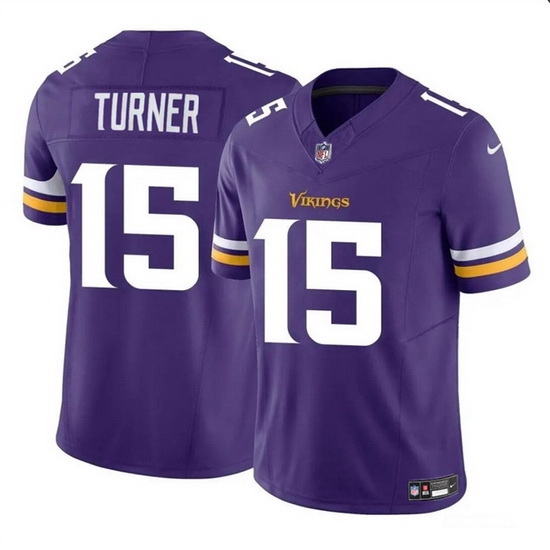 Men Minnesota Vikings 15 Dallas Turner Purple 2024 Draft F U S E Vapor Untouchable Limited Stitched Jersey Men Minnesota Vikings 15 Dallas Turner Purple 2024 Draft F U S E Vapor Untouchable Limited Stitched Jersey
