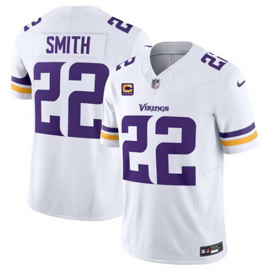 Men Minnesota Vikings 22 Harrison Smith White 2024 F U S E With 4 Star C Patch Vapor Untouchable Limited Stitched Jersey Men Minnesota Vikings 22 Harrison Smith White 2024 F U S E With 4 Star C Patch Vapor Untouchable Limited Stitched Jersey