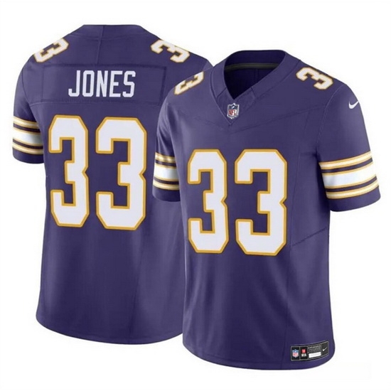 Men Minnesota Vikings 33 Aaron Jones Purple F U S E Vapor Untouchable Throwback Limited Stitched Jersey Men Minnesota Vikings 33 Aaron Jones Purple F U S E Vapor Untouchable Throwback Limited Stitched Jersey