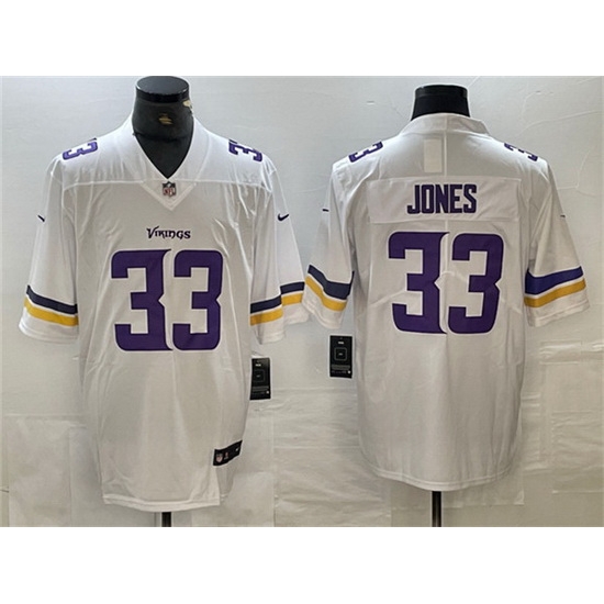 Men Minnesota Vikings 33 Aaron Jones White Vapor Untouchable Limited Stitched Jersey Men Minnesota Vikings 33 Aaron Jones White Vapor Untouchable Limited Stitched Jersey