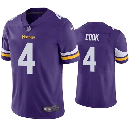 Men Minnesota Vikings 4 Dalvin Cook Purple Vapor Untouchable Stitched Jersey Men Minnesota Vikings 4 Dalvin Cook Purple Vapor Untouchable Stitched Jersey