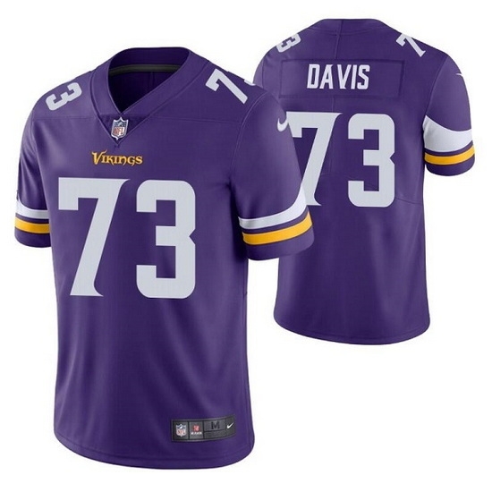 Men Minnesota Vikings 73 Jesse Davis Purple Vapor Untouchable Stitched Jersey Men Minnesota Vikings 73 Jesse Davis Purple Vapor Untouchable Stitched Jersey