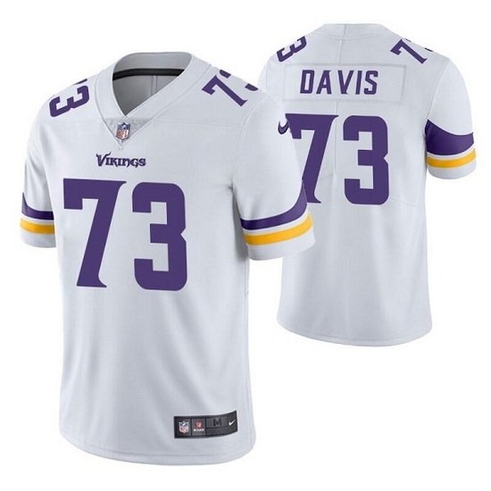 Men Minnesota Vikings 73 Jesse Davis White Vapor Untouchable Stitched Jersey Men Minnesota Vikings 73 Jesse Davis White Vapor Untouchable Stitched Jersey