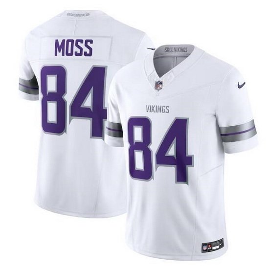 Men Minnesota Vikings 84 Randy Moss White 2024 F U S E Winter Warrior Limited Stitched Football Jersey Men Minnesota Vikings 84 Randy Moss White 2024 F U S E Winter Warrior Limited Stitched Football Jersey