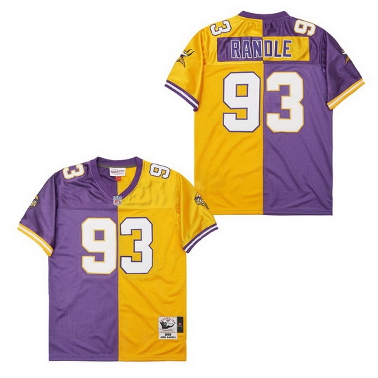 Men Minnesota Vikings John Randle #93 Gold Purple Stitched NFL Football Jersey Men Minnesota Vikings John Randle #93 Gold Purple Stitched NFL Football Jersey