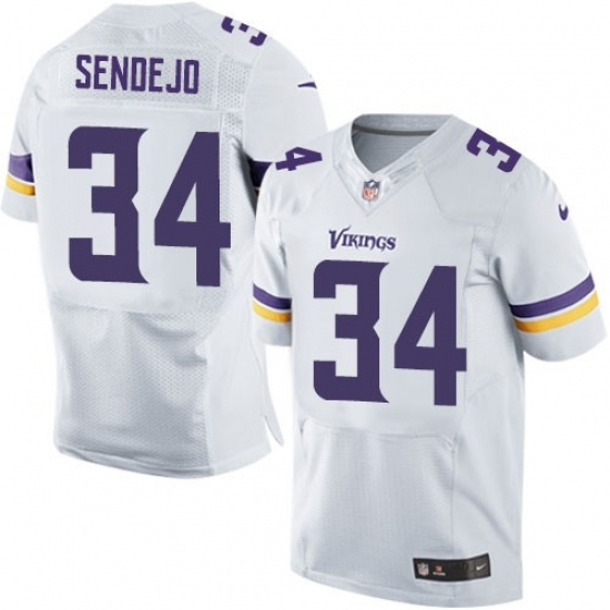 Men Nike Minnesota Vikings #34 Andrew Sendejo White Elite NFL Jersey Men Nike Minnesota Vikings #34 Andrew Sendejo White Elite NFL Jersey